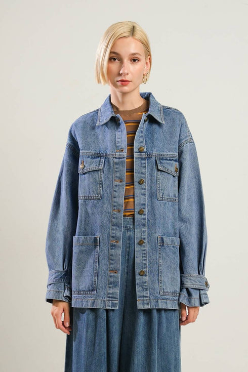 breathtaking-charm-denim-midi-jacket Flying Tomato-Sophia's Style-3